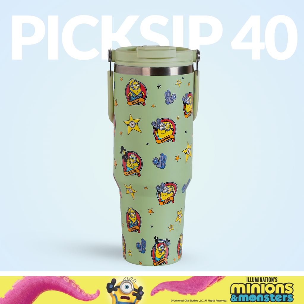 Minions And Monsters Moods PickSip 40 Bottle 1200ml Green Nestasia