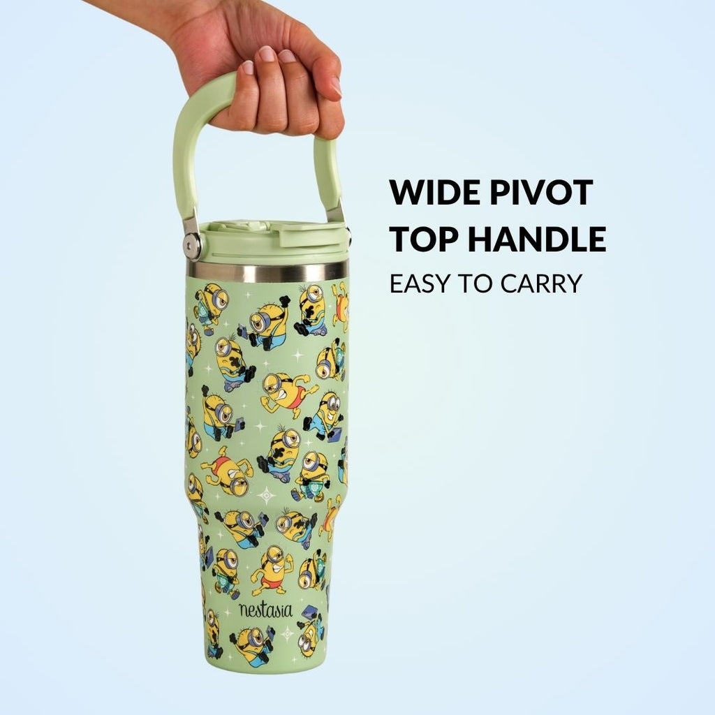 Minions Stuart Poses PickSip40 Bottle 1200ml Green Nestasia
