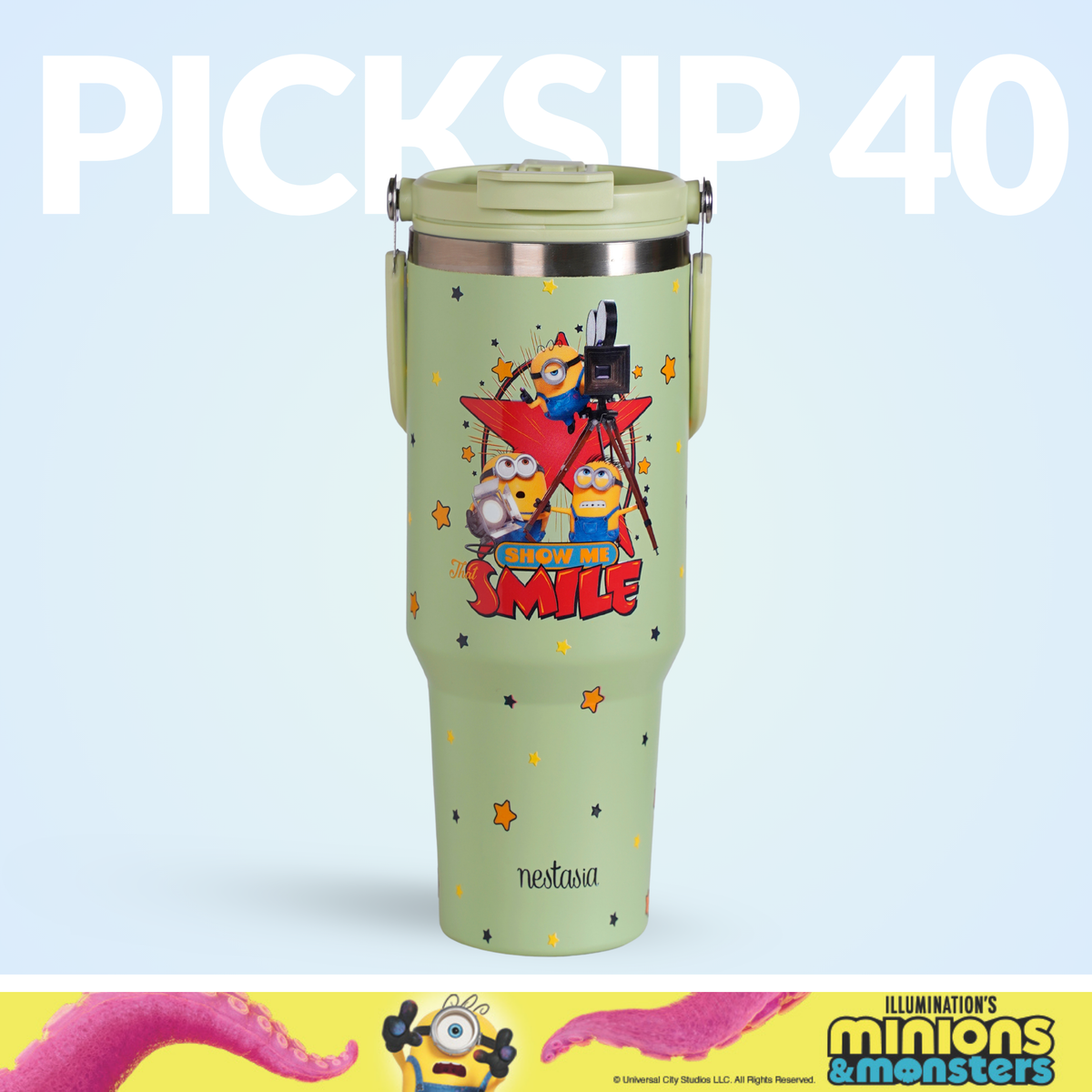 Minions And Monsters Show Me That Smile Bottle 1200ml Nestasia