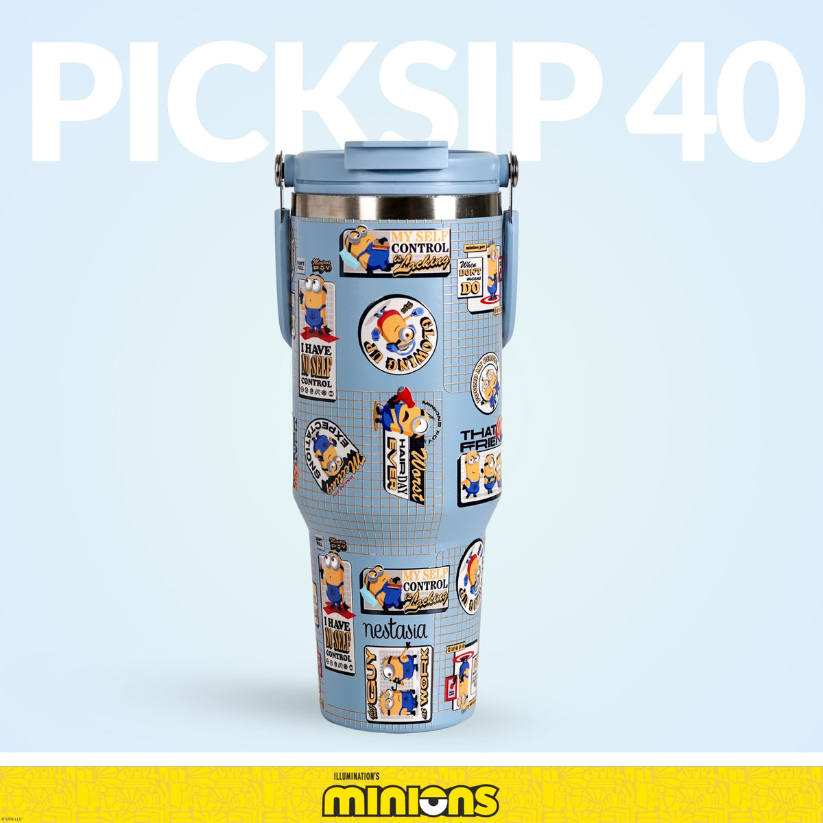 Minions That One Friend PickSip 40 Bottle Blue Nestasia