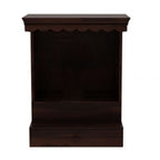 SHREE NATURAL Solid Wood Home Temple Pooja mandir with 1 Drawer for Home Decor. Pooja mandir Temple Solid Wood Temple Wooden Pooja Mandir for Home Furniture (Walnut)