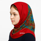 KETKAR Women's Woolen Winter Scarf | Soft & Warm Cold Weather Muffler, Wrap & Shawl | Elegant Wool Blend | Pack of 1_Red