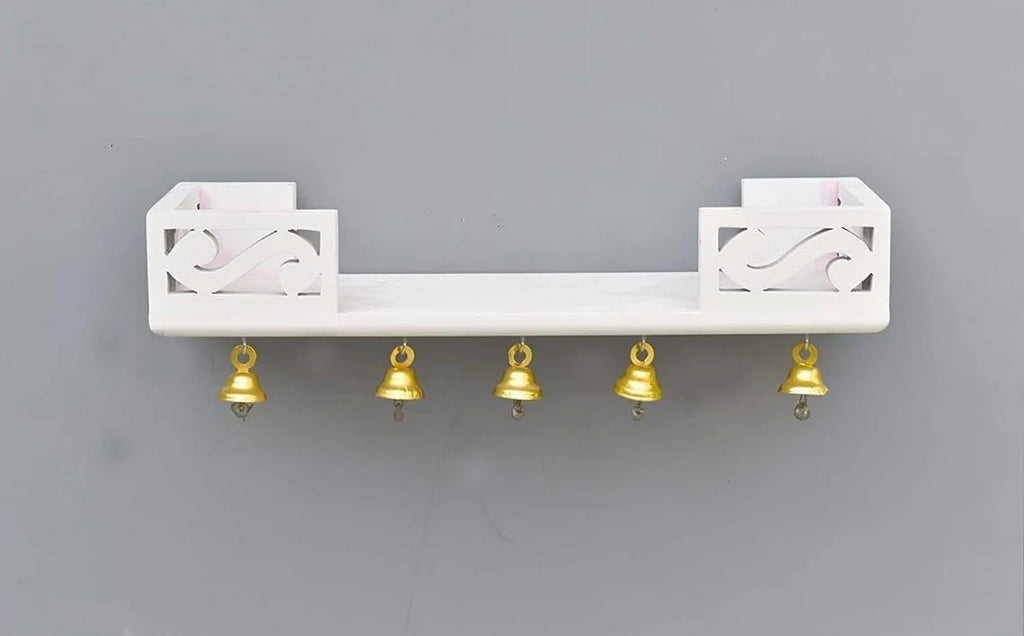 WUDLIX Wall Mounted Temple pooja ghar for Home living Room, Office (White)