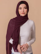 ABEEHA® 10Pcs (Random Colours) Women Chiffon Georgette Hijab Scarf, Lightweight Stole Soft Fabric, Multicolour, 180x70 cm (SET-A)