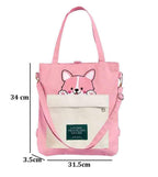 INOVERA (LABEL) Canvas Tote Bags, Shoulder Bag and Backpack for Womens - Handbags for Ladies - Girls for Office,Travel,Collage,and Shopping Daily Use With Adjustable Strap (Pink)