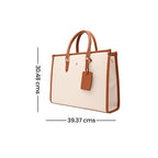 HORRA Women's 13 Inch Laptop Bag With Padded Compartment - White | Faux Leather Laptop Handbag for Office| For College | For work Latest Stylish Ladies Laptop Handbag