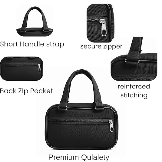 ZIAKO Mini Handbag for Women, Compact Black Travel Tote with Double Handle, Zip Closure, Small Purse for Phone, Wallet & Essentials, Office, College, Casual & Daily Use