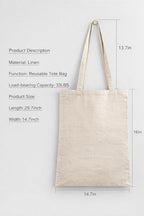 OXAURA 380 GSM Heavy Duty Cotton Canvas Tote Bag Pack of 2 (16x18 Inch) | Reusable Eco Friendly Shopping Grocery Bags | Thick Cloth Bag for Printing, Office, College, Beach Use