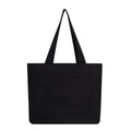 Premium plain black canvas tote bags for women | Shopping beach collage street bag for ladies with zip closer (1)