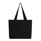 Premium plain black canvas tote bags for women | Shopping beach collage street bag for ladies with zip closer (1)