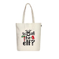 Eco Right Canvas Tote Bags for Women with Zip, College Bag for Girls, 100% Organic Cotton Tote Bag for Shopping, Travel & beach bags for women (Elfish)