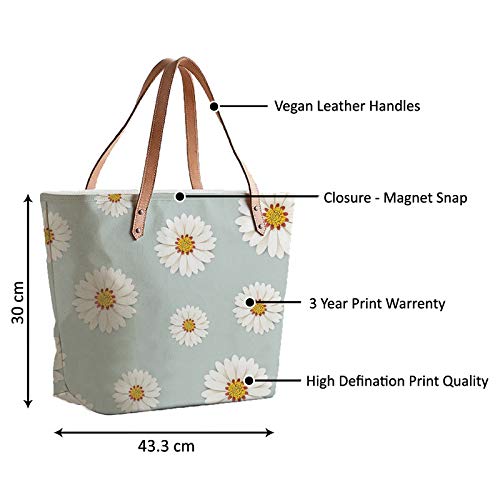 The Purple Tree Canvas Tote Bag - Women's Handbag, Fatty Tote Bag for Women (1 Bag) Ft21