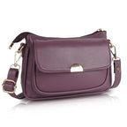 LANCER Hobo Crossbody Shoulder Bag for Women & Girls – Stylish Tote Sling Handbag with Adjustable Strap | Ladies Purse, Travel Casual Office Bag (Purple)