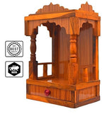 Royal and atractive Fancy Wooden Temple for Home,Pooja ghar Office Decor, Hindu Deity Statue, 44x19x29 cm, 1200g