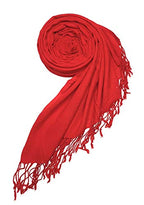 Chandwasia Linen Rayon Scarf, scarves, Viscose Fabric stole & Shawl Design for Men & Women for Summer & Winters(Red)