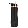 Borosil Black Colour Copper Sipper Bottle 750 ml, 100% Pure Copper, BPA Free & Leakproof with Anti-Oxidant Properties of Copper, For Home, School & Office