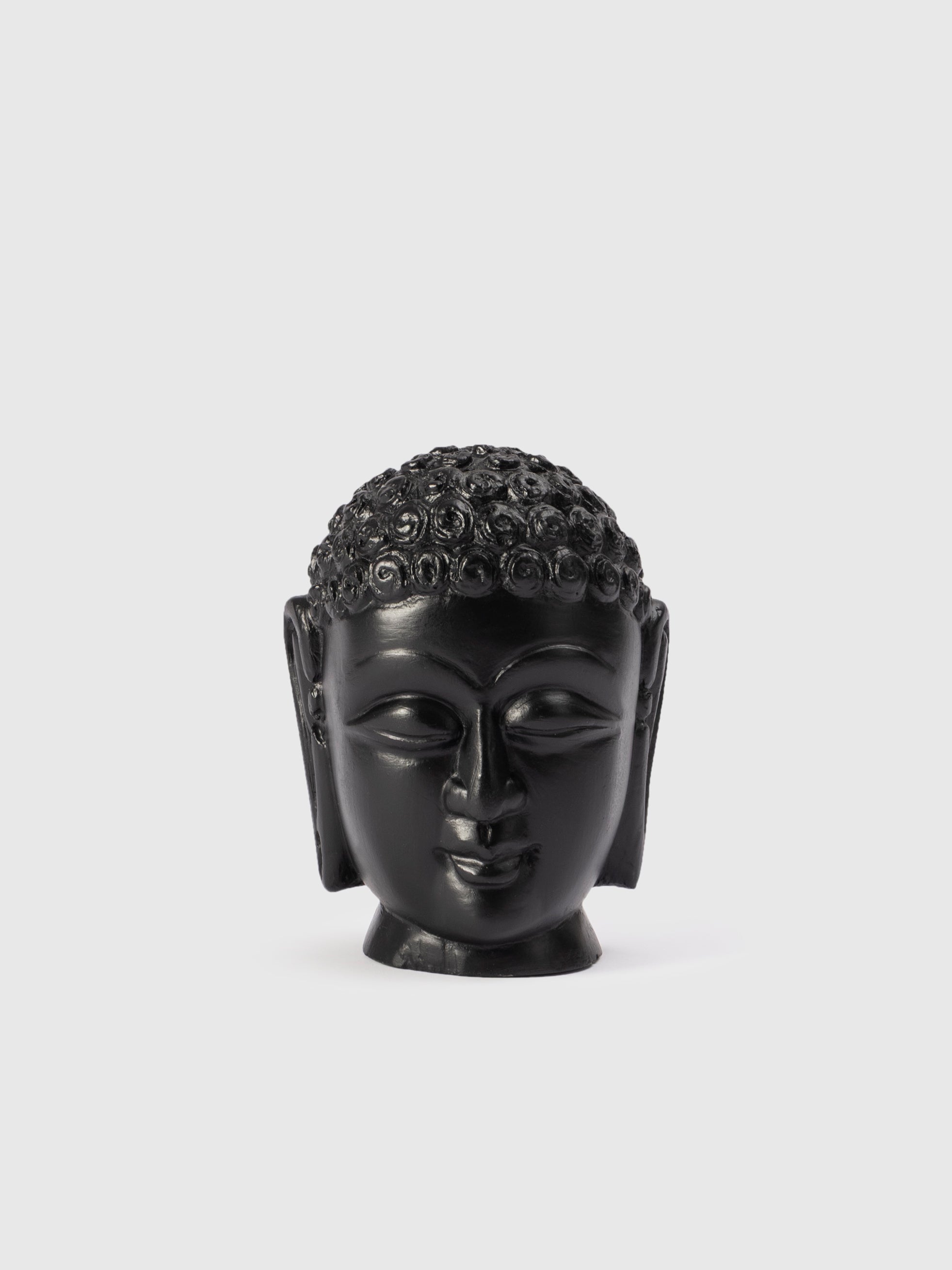 Meditation Buddha Head Figurine Contrast Living