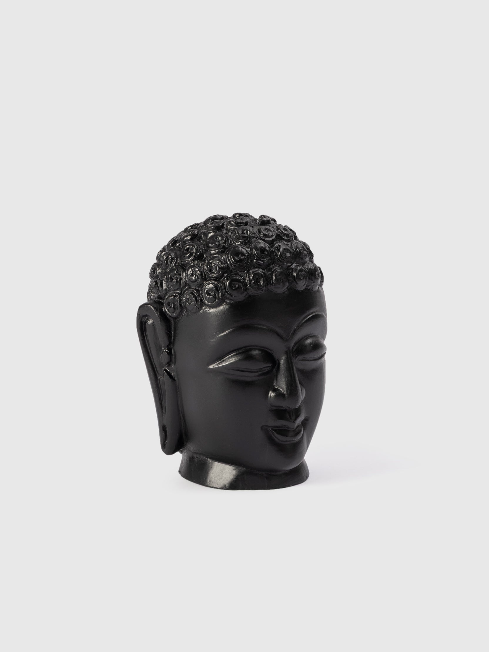 Meditation Buddha Head Figurine Contrast Living