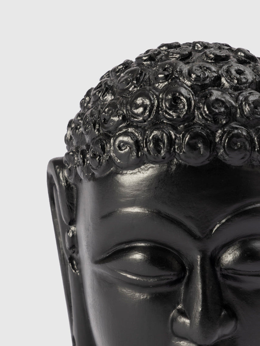 Meditation Buddha Head Figurine Contrast Living