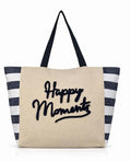 ASIAN Happy Moments Women’s Canvas Tote Bag durable cotton canvas with a printed design Spacious and lightweight, suitable for casual shopping, travel, daily use
