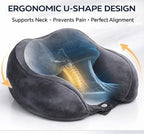 Pavan Ecommerce 3 in 1 Velvet Travel Neck Pillow and Ear Burds and Eye Mask Set of 3 Multi Color Travel Set Pack of 1