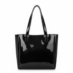 ZARK Tote Bag Premium Faux Leather Handbag Stylish Durable Everyday Carry |Black