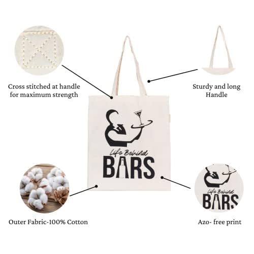 earthsave Canvas Cotton Bag for Men & Women, Eco-Friendly Premium Handbags for Men & Women Girls