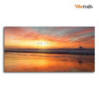 VIBECRAFTS Canvas Paintings for Living Room Drawing Room Sunset Canvas Wall Painting Fitted With Wooden Frame for Home | Office | Gift (PTVCH_2419)