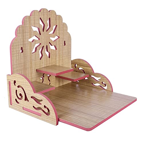 Krupasadhya Temple Model 408 Smart Temple, god Stage, mandir Engineered Wood Home Temple