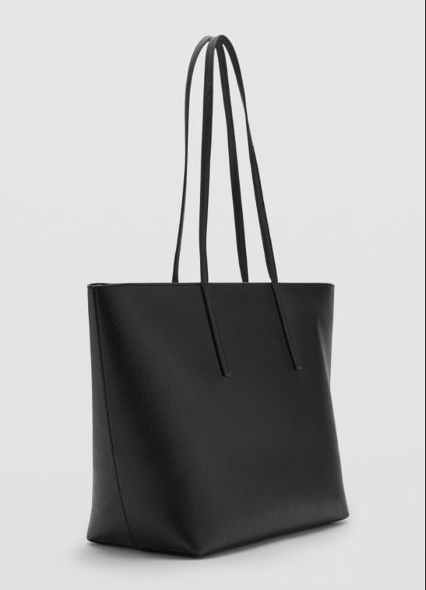 Fargo Prime Tote Bag for Women | Vegan Leather Handbag with 15-Inch Laptop Compartment, Smooth Zip & Premium Look | Stylish Office, College & Travel Tote | Made in India (Black)