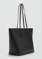 Fargo Prime Tote Bag for Women | Vegan Leather Handbag with 15-Inch Laptop Compartment, Smooth Zip & Premium Look | Stylish Office, College & Travel Tote | Made in India (Black)