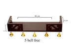 WOOD KARTINDIA Wall Mount Temple for Home,Wooden Home Temple/Wall Shelf/Pooja Mandir/Pooja Stand/Wooden Mandir/Devghar/Devara/Multipurpose Shelf (Brown2)