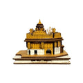eXme Wooden Golden Temple Model – Replica of Shri Harmandir Sahib with Golden Accents – Perfect MDF Model for Home Decor and Collectors