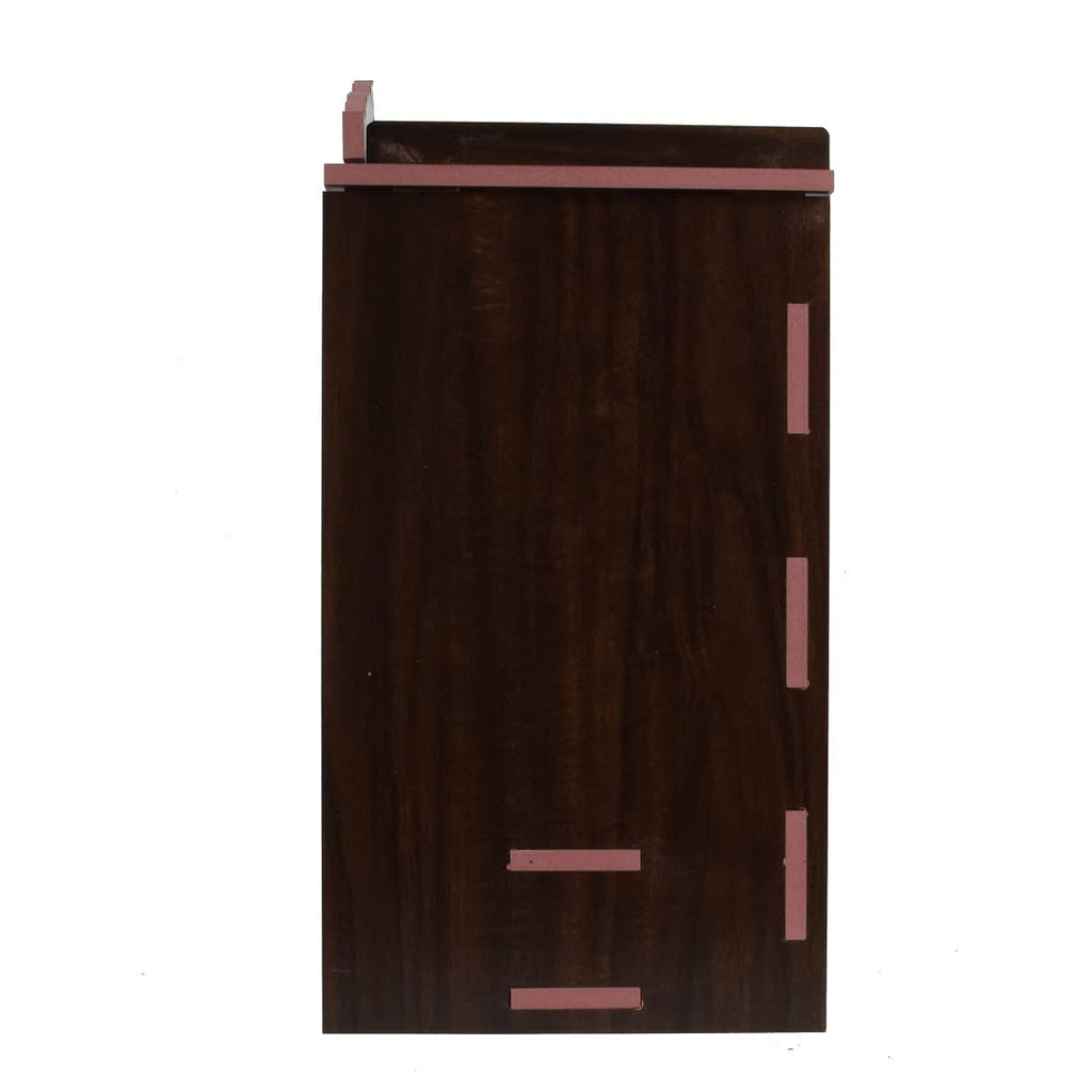 Lakhaji Wooden Wall Hanging Temple for Home and Shop,Office and Home showpiece Temple (Brown-4)