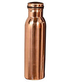 KC Copper Water Bottle and Jug Combo Set - 1000 ml Bottle, 2000 ml Jug, 2 Glasses - Brown