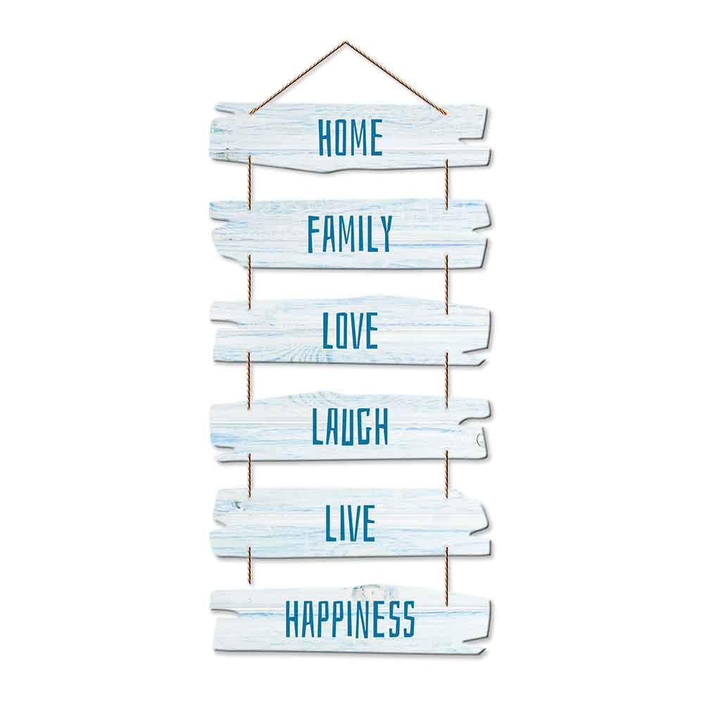 Artvibes Decorative Wall Hanging Wooden Art Decoration item for Living Room | Bedroom | Home Decor | Gifts | Quotes Decor Item | Wall Art For Hall | Mdf Wall Decoration, Set of 6 (WH_3221NR)