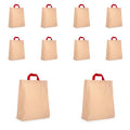 SCARLET Cotton Canvas Shopping bag, Reusable Multipurpose bag (Pack of 10)