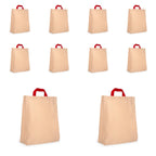SCARLET Cotton Canvas Shopping bag, Reusable Multipurpose bag (Pack of 10)