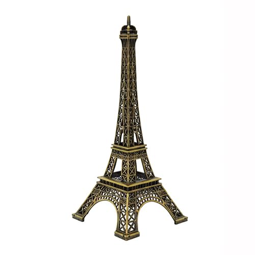 Mini Golden Eiffel Tower Showpiece Paris Souvenir with White Display Box Home Office Table Decor, 5 CM, Pack of 1