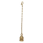 Artvarko Brass Ganesha Ganesh Wall Hanging Ghanta Bell with Chain Hanging for Pooja Puja Room Mandir Ghanta Home Entrance Decor.