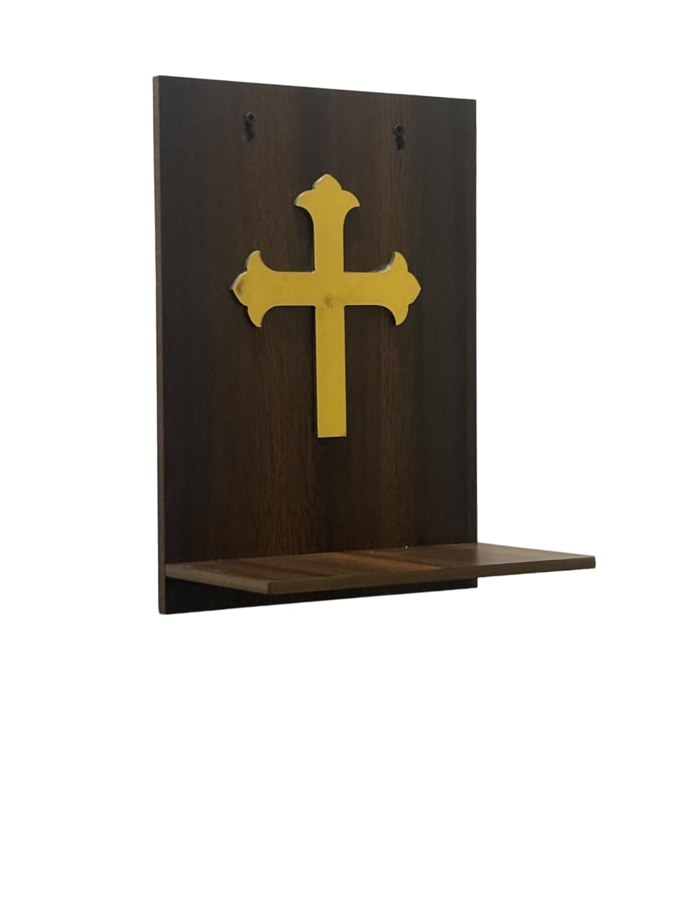 Christian Wall Hanging Temple, Temple with Golden Cross Temple,Home and Office Wall Mounted Temple