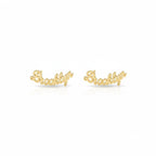 Customised Name Earrings for Women & Girls | Custom Script Name Stud Earrings | Gold Plated Personalized Jewelry | Handmade Custom Name Earring Gift for Birthday Anniversary