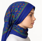 CHACKO Women's Woolen Winter Scarf | Soft & Warm Cold Weather Muffler, Wrap & Shawl | Elegant Wool Blend | Pack of 1_Blue