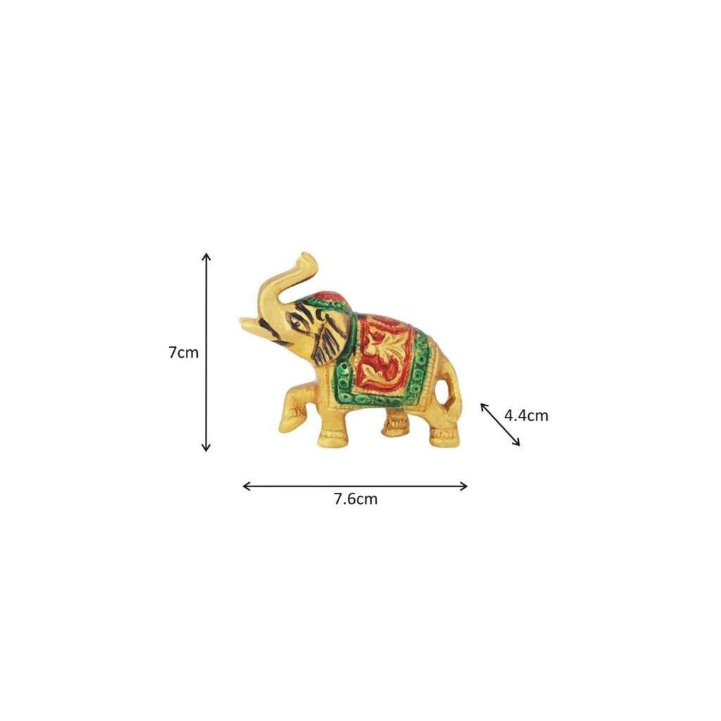 Prince Home Decor & Gifts Metal Showpiece Figurine (12 x 12 x 12 cm, Gold)