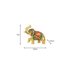 Prince Home Decor & Gifts Metal Showpiece Figurine (12 x 12 x 12 cm, Gold)