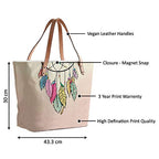 The Purple Tree Canvas Tote Bag for Women - Fatty Handbag FT16 (1 Bag)