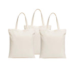 Eco-Friendly Natural Cotton Tote Bag for Women, Lightweight & Reusable for Shopping, Gifts & Daily Use (3, Natural, Medium)