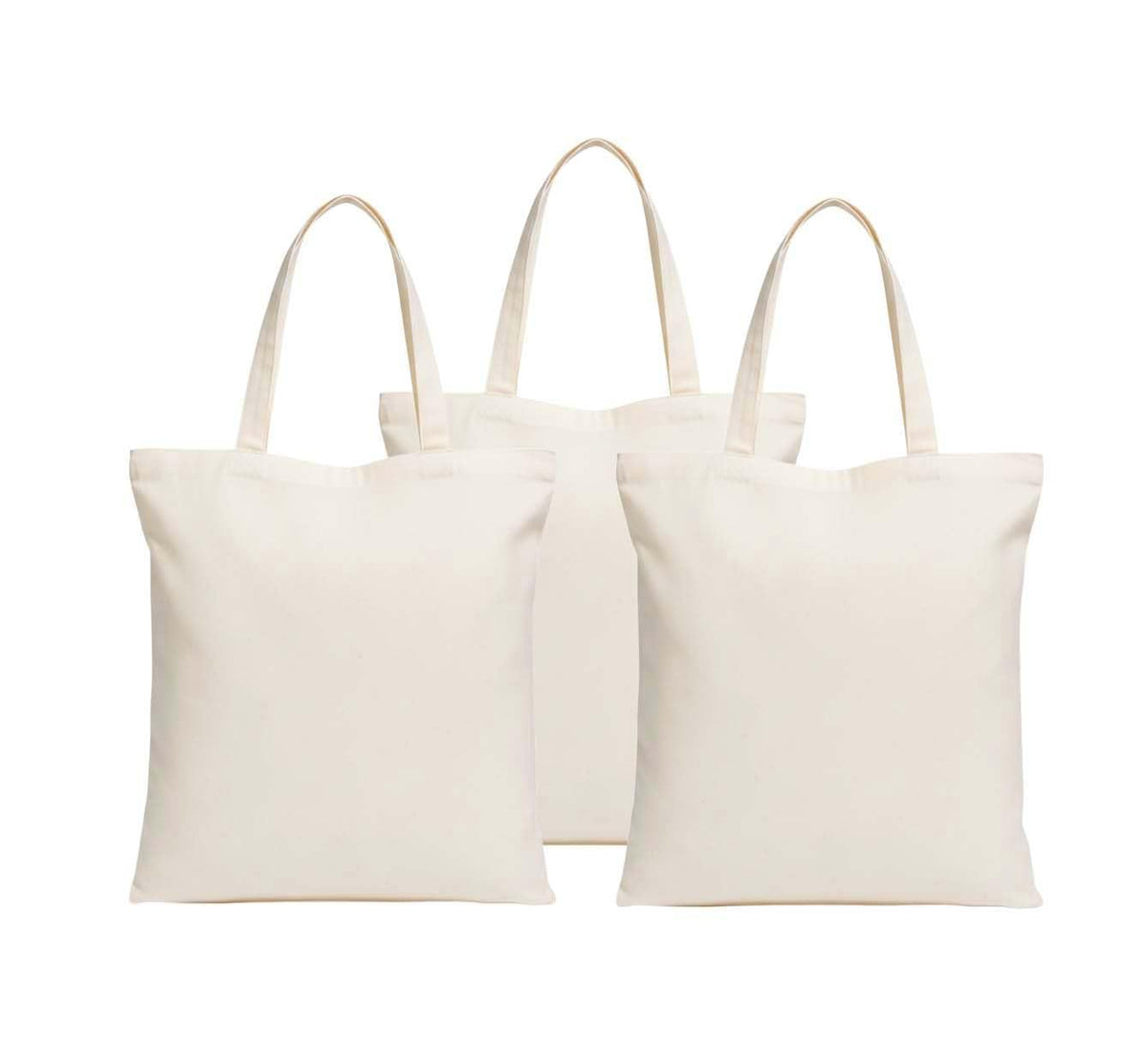 Eco-Friendly Natural Cotton Tote Bag for Women, Lightweight & Reusable for Shopping, Gifts & Daily Use (3, Natural, Medium)