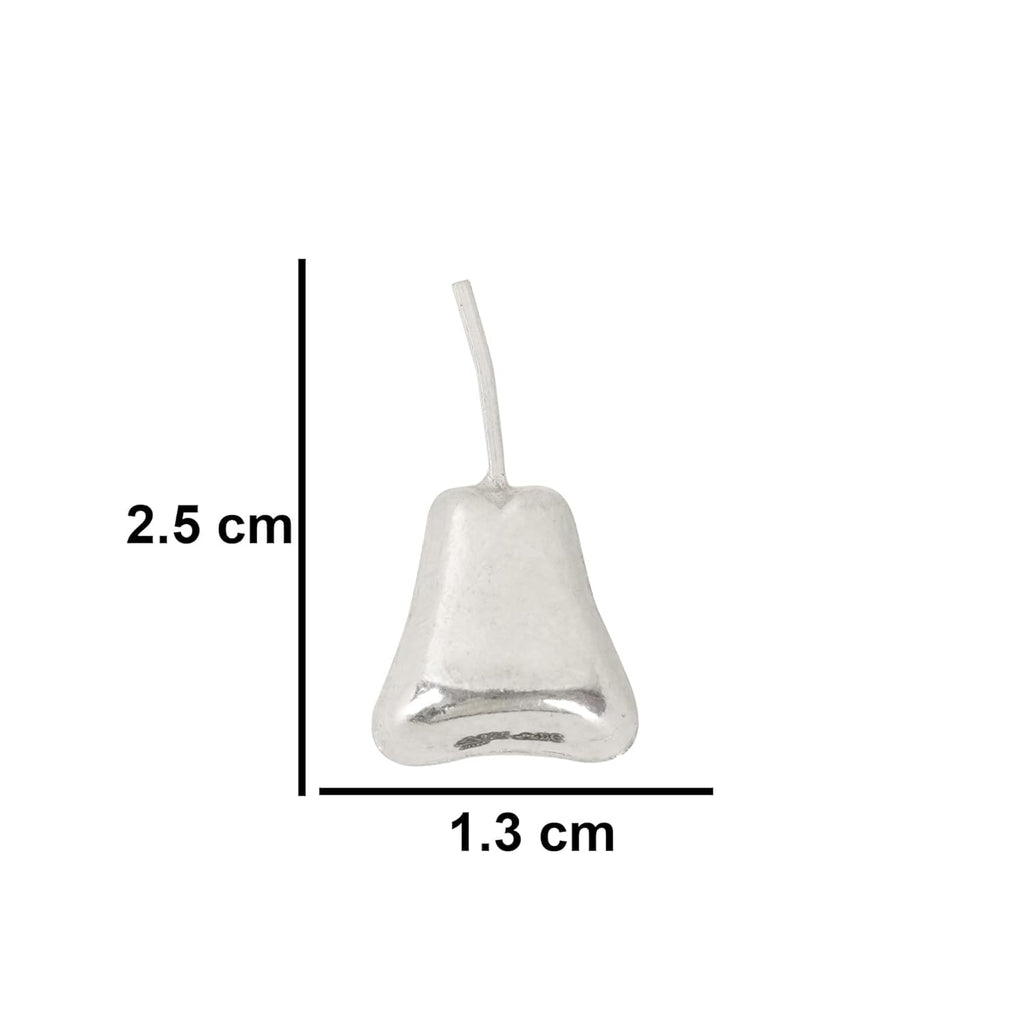 DHRUVS COLLECTION 925 Silver Pear Fruit for Home Decor, Pooja, Gift Purpose & Donation - 3 Grams