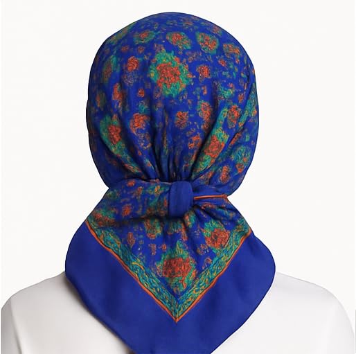 CHACKO Women's Woolen Winter Scarf | Soft & Warm Cold Weather Muffler, Wrap & Shawl | Elegant Wool Blend | Pack of 1_Blue